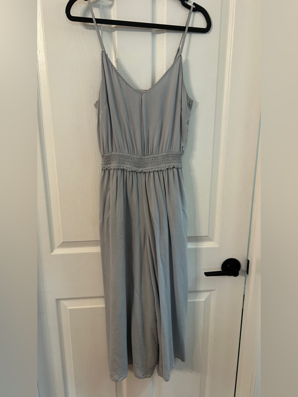 Aritzia Wilfred La Bohème Irene Modal Jumpsuit Light Grey XS EUC